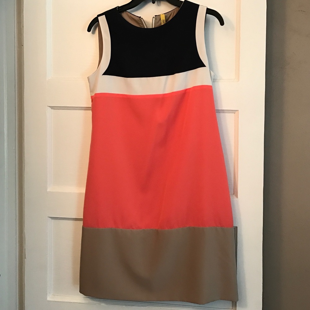 ELIZA J Pretty color-block dress